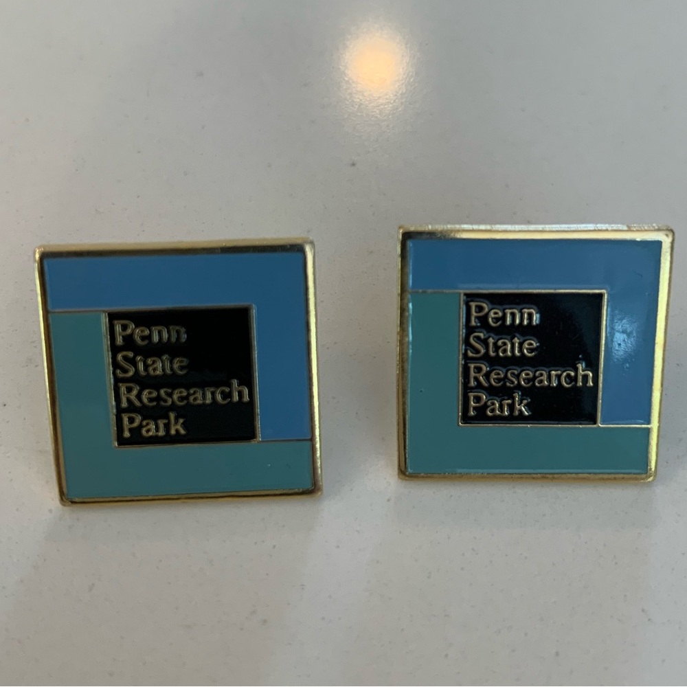 Penn State Research Park Lapel Pins Set Of Two Vintage 90’s.
